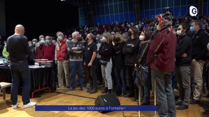 Reportage - Le jeu des 1000 euros de passage à Fontaine !