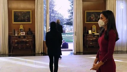 Audiencia de Letizia con los responsables de las televisiones públicas iberoamericanas