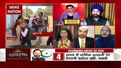 Desh Ki Bahas : ..then will leave studies, but not hijab!