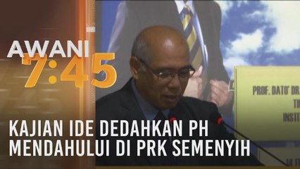 Kajian IDE dedahkan PH mendahului di PRK Semenyih