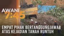 Empat pihak bertanggungjawab atas kejadian tanah runtuh di Bukit Kukus