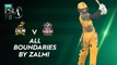 All Boundaries By Zalmi | Peshawar Zalmi vs Quetta Gladiators | Match 22 | HBL PSL 7 | ML2G