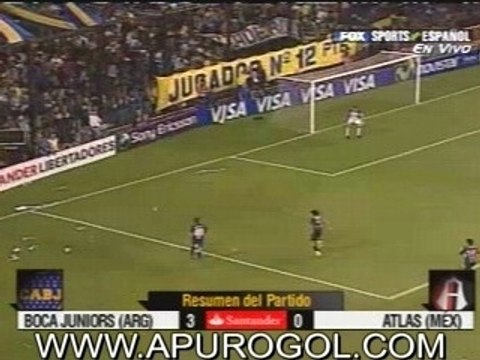 Boca 3 Atlas 0 - Goles de Palacio y Palermo
