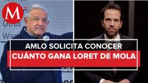 AMLO envía solicitud al INAI para dar a conocer ingresos de Loret de Mola