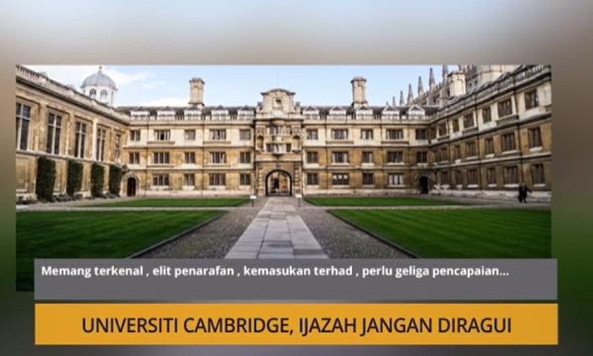 Nota Razak Chik: Universiti Cambridge, ijazah jangan diragui