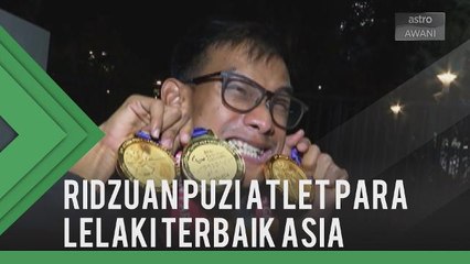 Ridzuan Puzi atlet para lelaki terbaik Asia