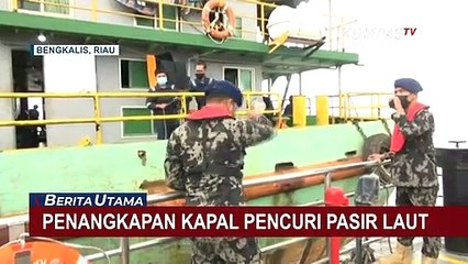 Penangkapan Kapal Pengangkut Pasir Laut Ilegal