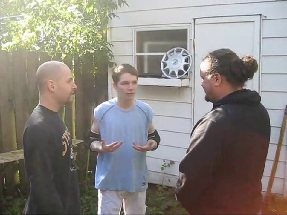 Try-Out Match - Tyler Evans VS Swede Savard VS Agent Exile - CHW Backyard Wrestling