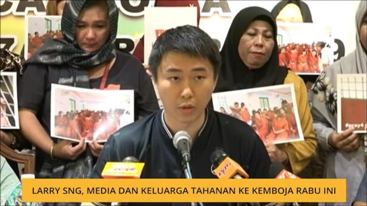 Larry Sng, media dan keluarga tahanan ke Kemboja Rabu ini