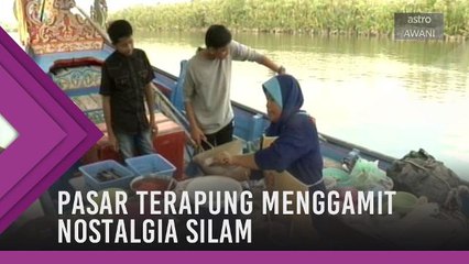 Pasar terapung menggamit nostalgia silam