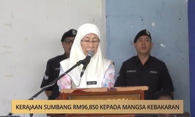 Khabar Dari Sabah: Kerajaan sumbang RM96,850 kepada mangsa kebakaran