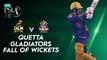 Quetta Gladiators Fall Of Wickets | Peshawar Zalmi vs Quetta Gladiators | Match 22 | HBL PSL 7 | ML2G
