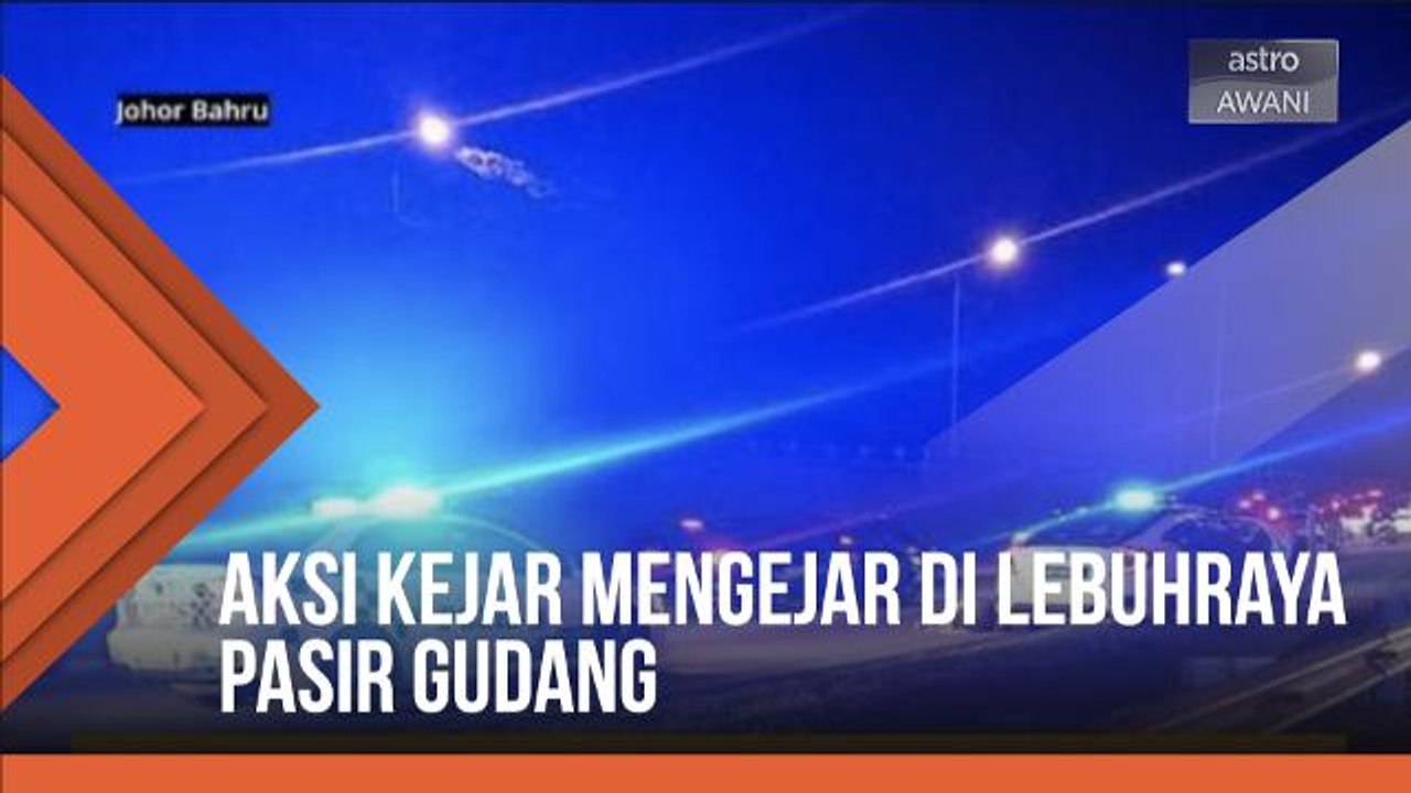 Suspek dikejar polis, sanggup lawan arus, langgar kereta polis
