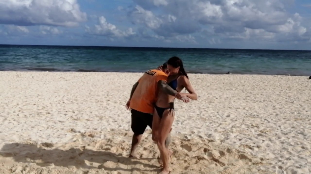 Bikini BJJ - O soto gari to arm bar series - nogi bjj takedown to submission