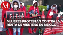 Protestan colectivos feministas contra vientres de alquiler