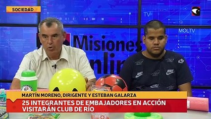 25 integrantes de embajadores en acción visitarán club de río