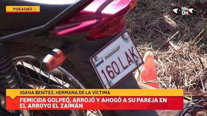 Femicida golpeó, arrojó y ahogó a su pareja en el arroyo El Zaímán