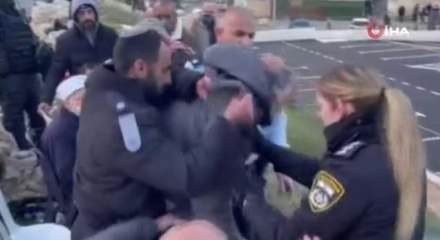 İsrail güçleri, koltuk değnekli yaşlı adamı darbetti