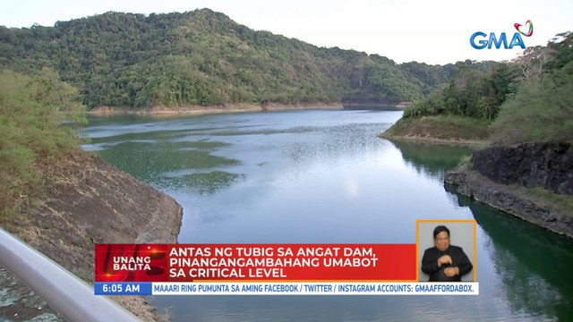 Antas ng tubig sa Angat Dam, pinangangambahang umabot sa critical level | UB