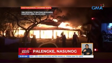Palengke sa Jose Panganiban, Camarines Norte, nasunog | UB