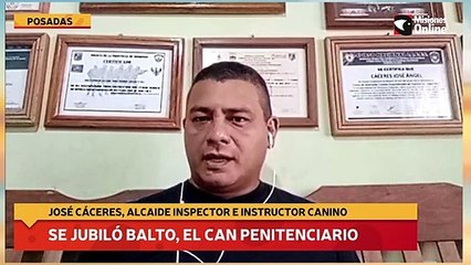 Se jubiló Balto, el can  penitenciario