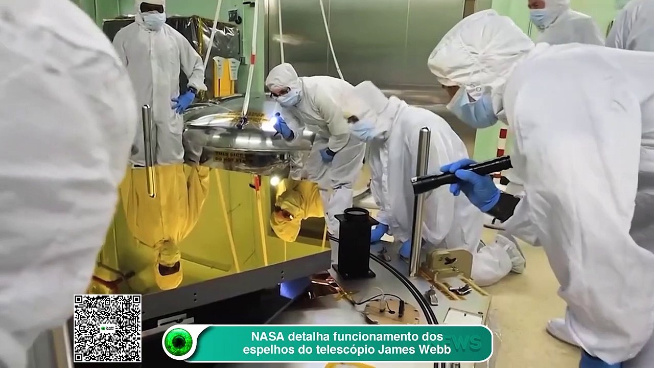 NASA detalha funcionamento dos espelhos do telescópio James Webb