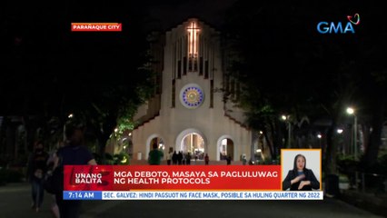 Mga nagsisimba sa Baclaran Church, masaya sa pagluluwag ng health protocols | UB