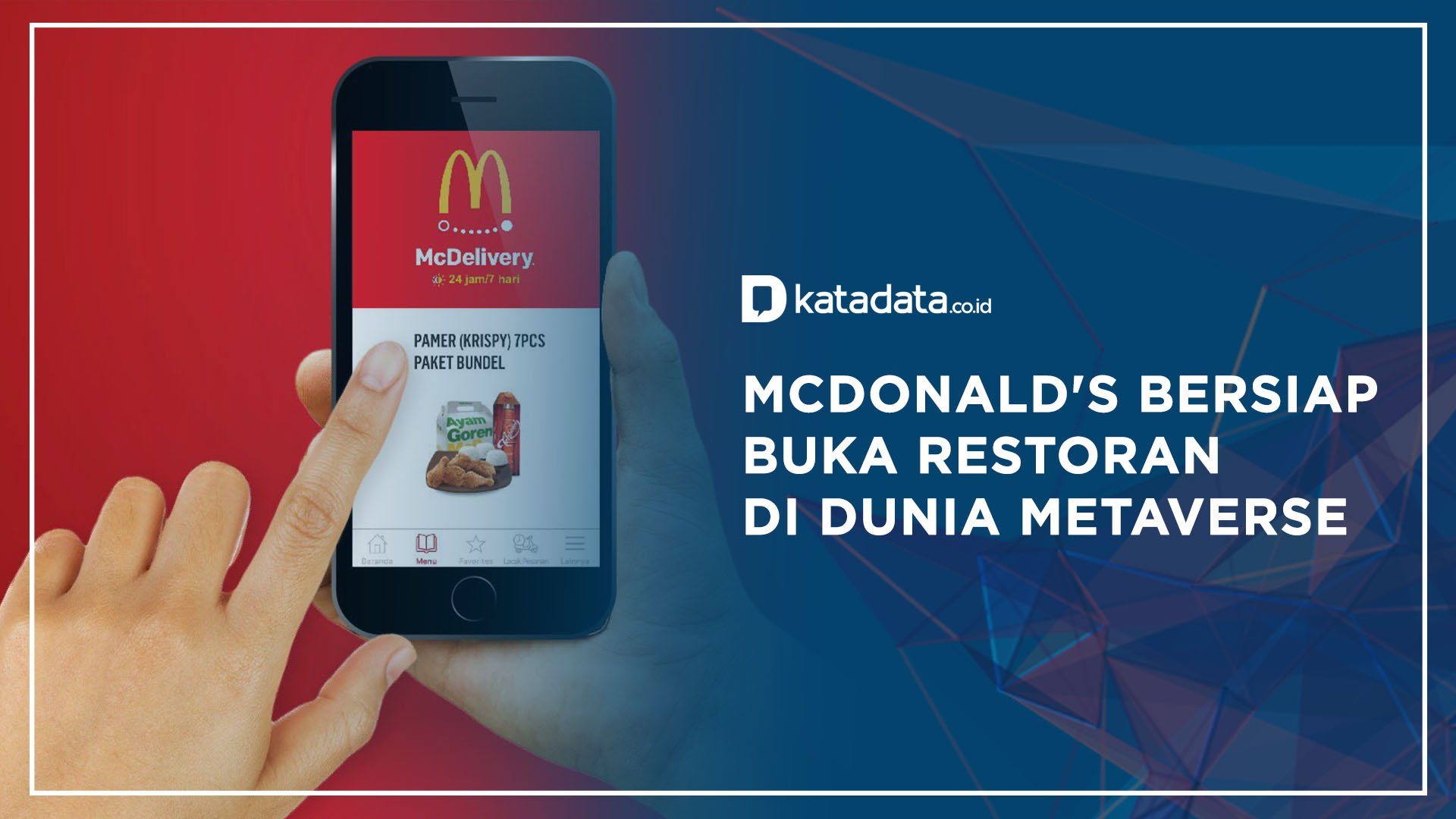 McDonald's Bersiap Buka Restoran di Dunia Metaverse | Katadata Indonesia