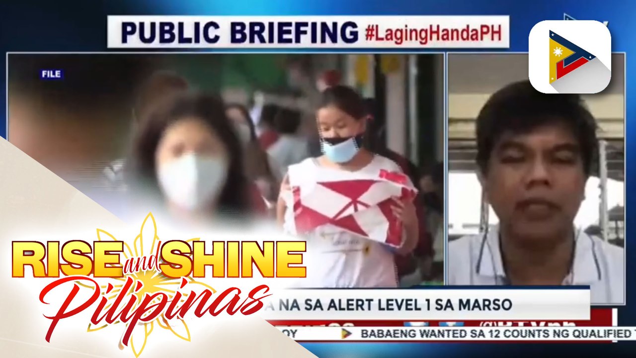 NCR, handa na sa Alert Level 1 sa Marso, ayon sa OCTA Research; Grupo ng mga doktor, iginiit na dapat hintayin muna ang magiging sitwasyon sa katapusan ng Pebrero