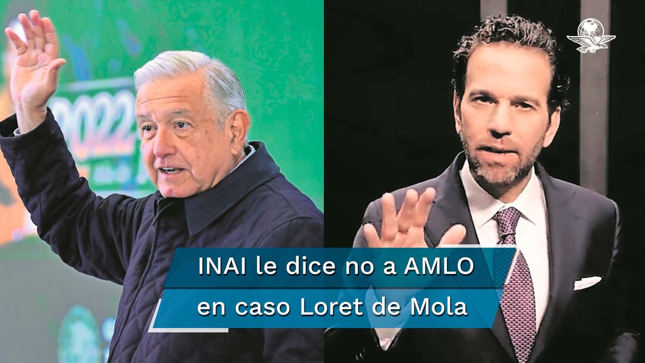 Consejo Consultivo dice que Inai no puede transparentar ingresos y bienes de Loret de Mola