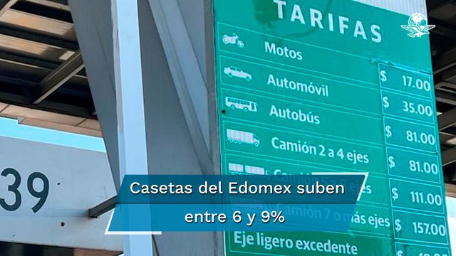 Aumentan precios de casetas del Edomex; estos son los nuevos costos