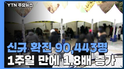 신규 환자 90,443명...일선 학교에 진단 키트 6,050만개 지원 / YTN