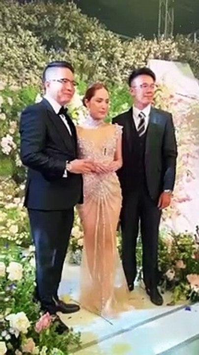 Hương Giang quay video cho Matt Liu tại đám cưới Đoàn Di Băng