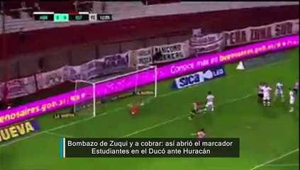 Bombazo y cobrar: así fue el gol de Fernando Zuqui para abrir el marcador en el Ducó
