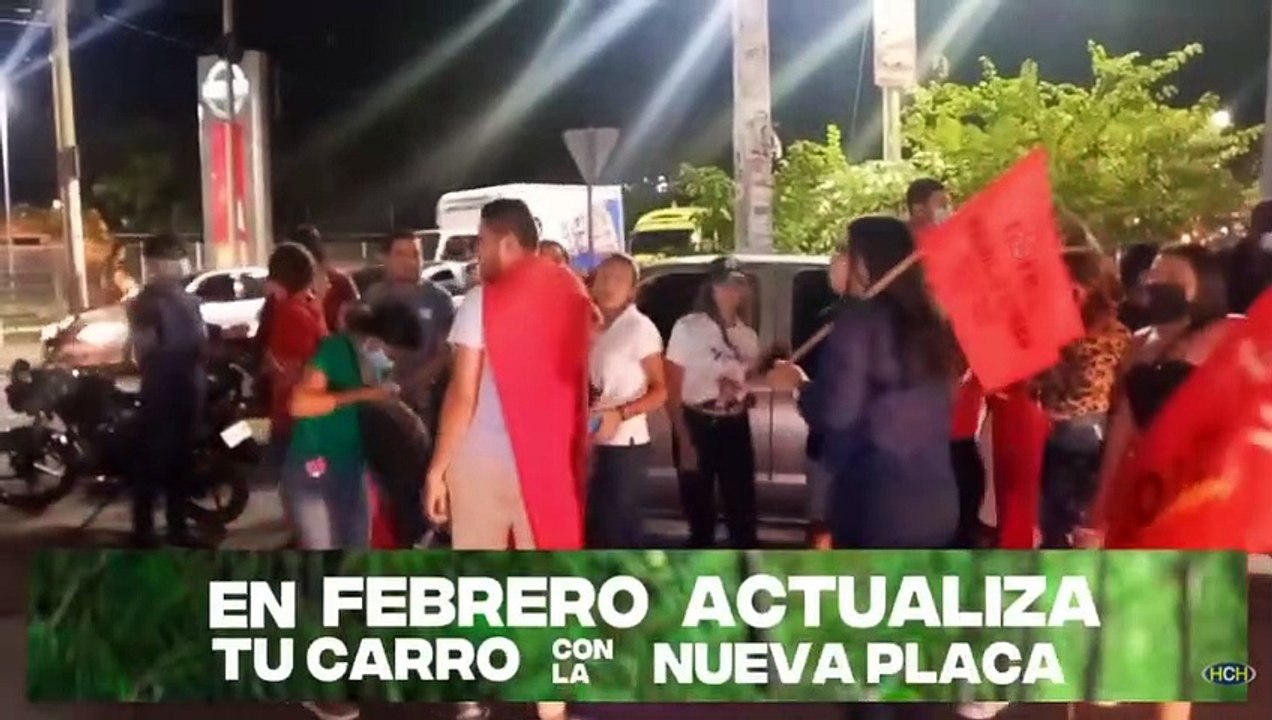 Pobladores de Choluteca se manifiestan tras detención del expresidente Hernández