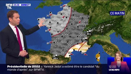 De la pluie prévue quasiment partout ce mercredi, sauf autour de la Méditerranée