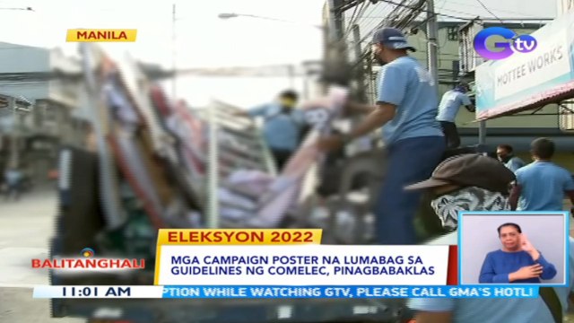 Mga campaign poster na lumabag sa guidelines ng COMELEC, pinagbabaklas | BT