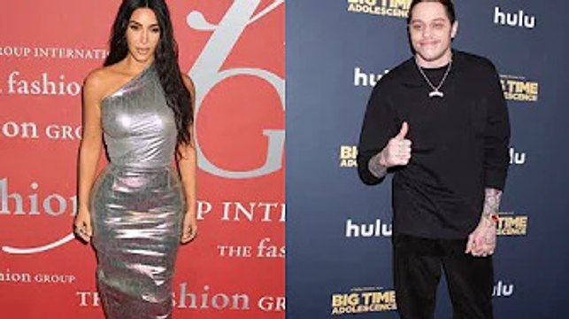 Kim Kardashian and Pete Davidson Spotted Kissing for First Time on Early Valentine's Day Dinner