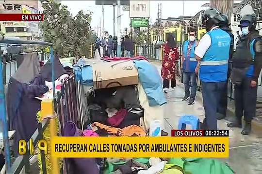 Los Olivos: recuperan Av. Tomás Valle que había sido ocupada por ambulantes e indigentes