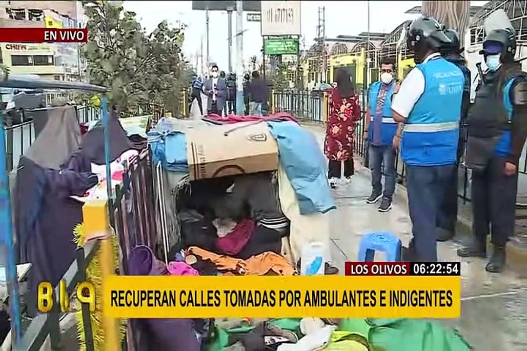 Los Olivos: recuperan Av. Tomás Valle que había sido ocupada por ambulantes e indigentes