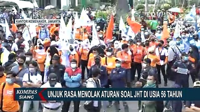 Beginilah Aksi Unjuk Rasa Para Buruh Menolak Aturan Soal JHT, Peserta Unjuk Rasa Capai 1.000 Lebih!