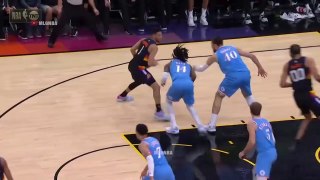 Devin Booker drops Terance Mann by hitting him in the nuts