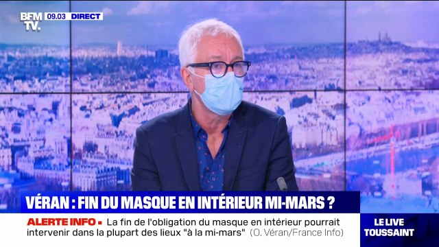 Pour le Pr Gilles Pialoux, la fin de l'obligation du port du masque est une décision politique