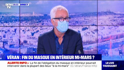 Pour le Pr Gilles Pialoux, la fin de l'obligation du port du masque est "une décision politique"