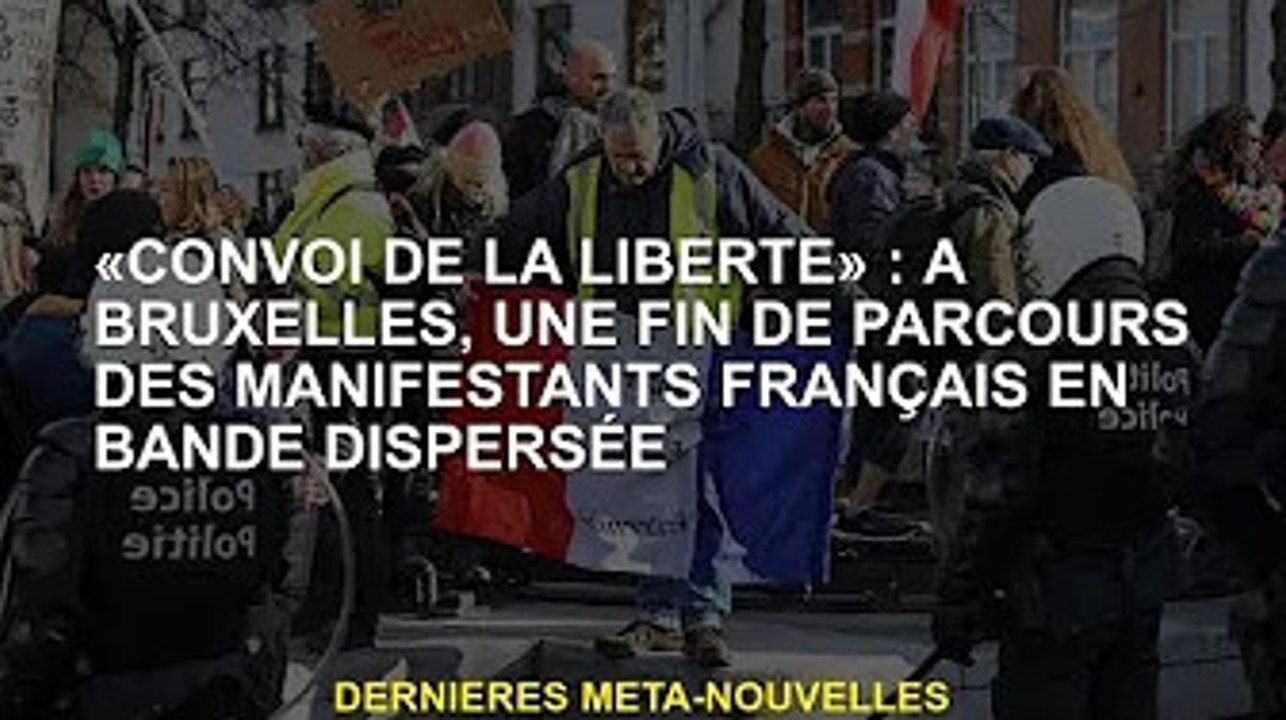 'Liberté' : A Bruxelles, le parcours des manifestants français dispersés s'achève