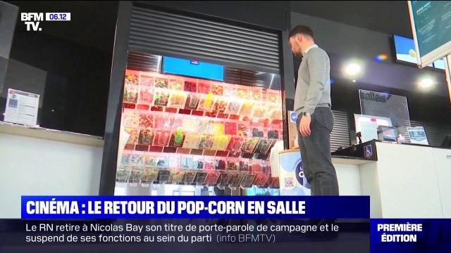 La dégustation de pop-corn et d'autres friandises à nouveau autorisée dans les salles de cinéma