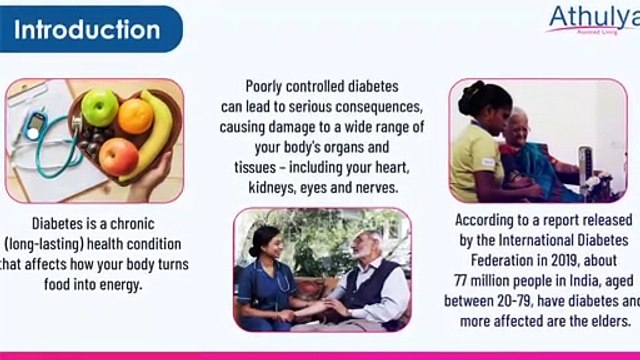 Diabetes - The Subtle disorder that hinders seniors quality of life | #thulya Assisted Living