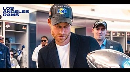Prince Harry Visited the Rams Locker Room After Their Super Bowl Win: 'Feelin' Like Royalty'