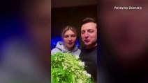 Ukraine President Zelenskiy, wife send a message of love