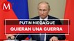 Vladimir Putin afirma que Rusia no quiere una guerra en Europa
